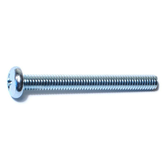 5/16"-18 x 3" Zinc Plated Steel Coarse Thread Phillips Pan Head Machine Screws MSCPS-340
