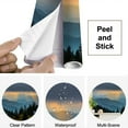 thumbnail image 4 of Peel and Stick Wallpaper Sunset Great Smoky Mountains National Park Modern Art Wall Mural Decor Self Adhesive and Removable 69in x 98in, 4 of 8