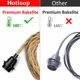 thumbnail image 4 of pares de cable de lámpara de cuerda de cáñamo de 4,5 m, interruptor de enchufe E27 con cable de cable de bombilla, para lámpara colgante de bricolaje, lámpara colgante industrial, lámpara de araña, enchufe de cable eléctrico vintage, 4 of 5
