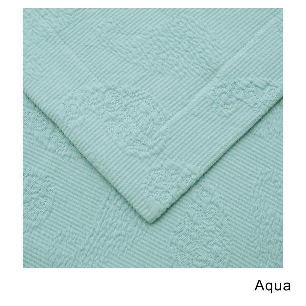 Superior Jacquard Matelasse Paisley Cotton Bedspread Set