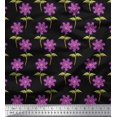 thumbnail image 1 of Soimoi Moss Georgette Fabric Leaves & Floral Artistic Print Sewing Fabric Yard 42 Inch Wide, 1 of 3