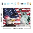 thumbnail image 4 of 7x5ft American Flag Bald Eagle Statue of Liberty Patriotic Backdrop for Party, 4 of 6