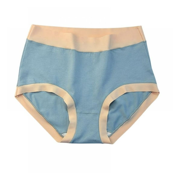 Xmarks Women's High Waist Panties Plus Size Cotton Crotch Triangle Underpants