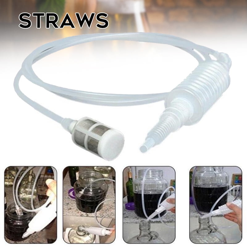 2m Homemade Beer Syphon Tube Pipe Siphon Tube Wine Filter Hose for