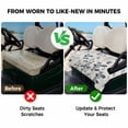 thumbnail image 4 of Golf Cart Seat Covers for 2 Seater,Blue Botanical Microfiber Cart Seat Towel Blanket,Rustic Country Spring Floral Summer Leaf Absorbent NonSlip Bench Seats Protector for Golf Course 51"x31", 4 of 9