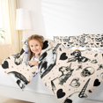 thumbnail image 4 of Manfei Cartoon Halloween 7-Piece Twin Bedding,Spooky Bat Pattern Bedding Comforter Set,Halloween Reversible, 4 of 7