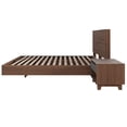 thumbnail image 3 of Nexera Milo 3-Piece Floating Platform Bedroom Set, Brown, Double, 3 of 7