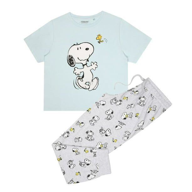 INTIMO Peanuts Womens' Snoopy and Woodstock Sweater and Shorts Sleep Pajama  Set : : Clothing, Shoes & Accessories