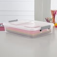 thumbnail image 5 of Sterilite 6.2 Quart Modular Latch Box, Clear Plastic Storage Box with Write-on ID Latches, Gray, 5 of 12
