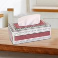 thumbnail image 4 of European Style Tissue Box Napkin Paper Holder for Case Facial Organizer Multifunctional Home Tabletop Decoration Silver Red, 4 of 9