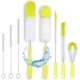 thumbnail image 1 of Juego de 8 Cepillos para Limpiar Botellas, Cepillo para Lavar Popotes con Mango Largo, Limpieza de Frascos, Termos, Biberones, Tubos y Recipientes, Cerdas Flexibles (Amarillo), 1 of 4