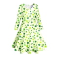 thumbnail image 4 of HNMKIU Robe de Fête Imprimée DIY Tendance pour Filles et Enfants - pour Anniversaires Célébrations et, 4 of 4