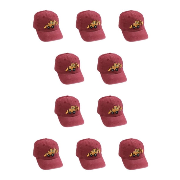 Gorra de béisbol Qarigey para niños vino rojo 10Conjunto