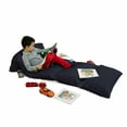 thumbnail image 3 of Dark Blue Floor Pillow Lounger Cover, Vibrant Colorful Stars and Flowers in the Dark Space Spring Inflorescence, Nap Mat Printed Fabric Case for 5 Pillows, 88" x 27", Multicolor, by Ambesonne, 3 of 5