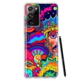 thumbnail image 1 of MUNDAZE Samsung Galaxy Note 20 Ultra Shockproof Clear Hybrid Protective Phone Case Neon Psychedelic Indie Hippie Indie King Cover, 1 of 5