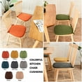thumbnail image 2 of HSHDLDF Kitchen Chair Cushions Set of 2 with Ties, Dining Chair Cushions U Shaped, Non Slip Chair Pads for Dining Chairs, Durable Breathable Dining Room Chair Cushions Grey, 2 of 7