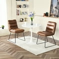 thumbnail image 4 of Homy Casa Set of 2 Faux Leather Side Chairs, 4 of 11