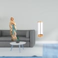 thumbnail image 2 of Estatua de resina de María, figura decorativa, soporte acrílico para pajitas, organizador de pajitas, contenedor de acero inoxidable, ideal, 2 of 8
