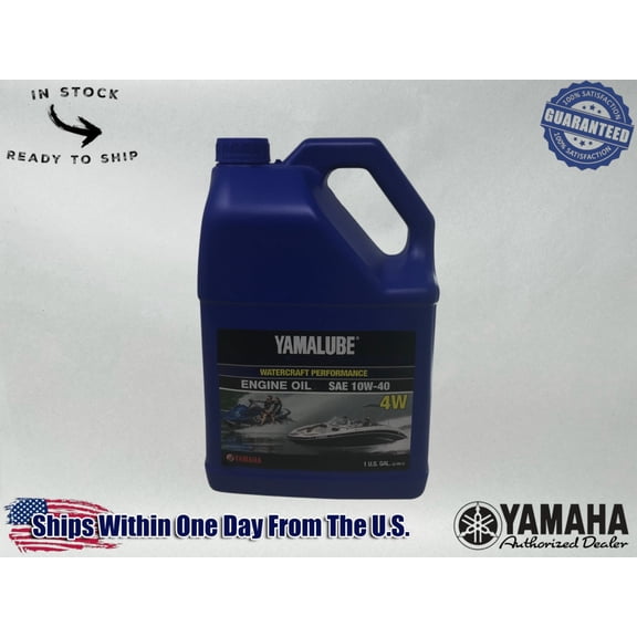 Yamaha Genuine OEM Authentic 10W-40 4W WATERCRAFT OIL GALLON LUB-10W40-WV-04