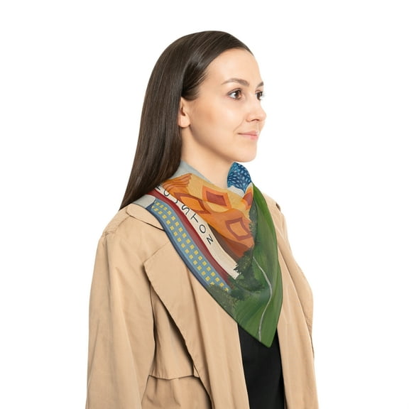 Houston Views Poly Scarf