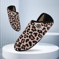 thumbnail image 4 of Pantuflas interior para casa calcetines zapatos mocasines con espalda cerrada forro polar mujer (marrón 42-43), 4 of 9