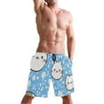 thumbnail image 5 of Cute Cat Faces Small Size Men's Quick Dry Beach Shorts with Mesh Lining, Lightweight, 5 of 8
