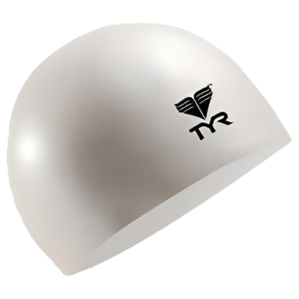 TYR Adult Fit Latex Swim Cap - Black