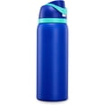 thumbnail image 1 of OSLIFE Aislante Térmico Termo Acero Inoxidable，con popote,Botella Deportiva de Doble Bebida,Sin BPA,Estructura de Doble Capa y Tapa Sellada a Prueba de Fugas, Uso en Gimnasio(Azul, 32OZ), 1 of 4