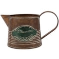 thumbnail image 1 of 1pc Retro Iron Flowerpot Home Plants Holder Simple Desktop Decor Light Brown, 1 of 8