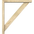 thumbnail image 3 of Ekena Millwork 4"W x 28"D x 32"H Traditional Block Rough Sawn Bracket w/ Offset Brace, Douglas Fir, 3 of 25