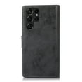 thumbnail image 3 of SaniMore for Samsung Galaxy S23 Ultra 6.8" 2023 Case, Flip Folio PU Leather Wallet Cover with Detachable Shell Wrist Strap Kickstand Card Slots Business Shockproof Case with Magnetic Clasp, Black, 3 of 8