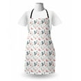 thumbnail image 3 of Flamingo Apron, Heron and Flamingo Birds with Watercolor Design Wildlife Nature, Unisex Kitchen Bib with Adjustable Neck for Cooking Gardening, Adult Size, Grey Vermilion White, by Ambesonne, 3 of 4