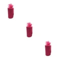 thumbnail image 3 of maskred Polyester Durable And Reliable White Roll Wrist Tulle Essential For DIY Weddings Color Available rose red 3Set, 3 of 6