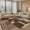 Brown/Beige, variant on MICGEEK 3x5 Washable Area Rugs for Living Room, Modern Geometric Printed Rug, Vacuum-Friendly, Non Slip Indoor Rug for Bedroom Dining Room Home Decor Carpet, Beige Multi