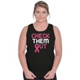 thumbnail image 5 of Breast Cancer Check Them Out BCA Tank Top Tee Shirt Women Brisco Brands S, 5 of 6