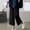 Black, variant on Ladies Pants Wide Leg Pants Cotton Linen Palazzo Jeans Yellow Loose Straight-Leg High Waisted Cropped Gym Pants Women,S