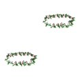 thumbnail image 4 of Cateissary Flores de plantas simuladas de alto grado de realismo: para la decoración de bodas, creando un entorno hermoso y romántico, vid rosa rosa Vid rosa de 16 cabezas 2Conjunto, 4 of 6