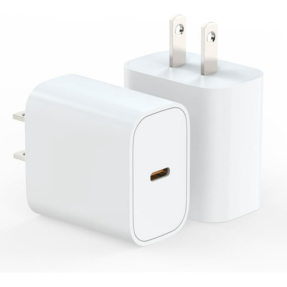 UTAH-USB C Charger Block, 2 Pack 20W USB C Power Adapter Phone Fast Charing Wall Charger for Phone 16/15/14/13 Pro/13/12/12 Mini/12 Pro Max/11 Pro/Galaxy S24 S23 and More