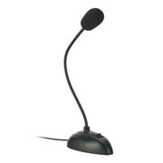Flexible Stand Mini Studio Speech Microphone 3.5mm Plug Gooseneck Mic Wired Microphone for Computer PC Desktop Notebook