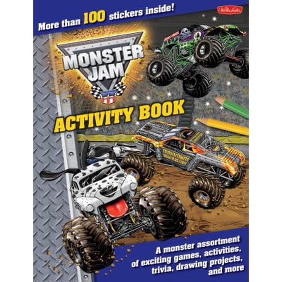 Pre-Owned Monster Jam Activity Book: A monster assortment of exciting games, activities, trivia, drawing projects, and more (Paperback) 1600582753 9781600582752