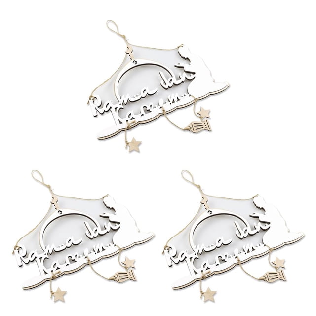 Decoraciones de Ramadán Wosthever Adorno colgante Eid Mubarak 01 Type1 NO1