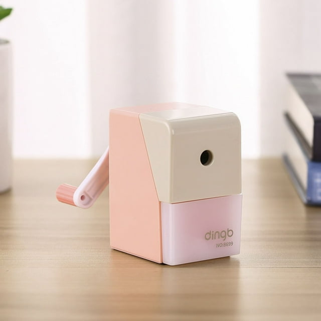 AKEGAMN Liquidation! Taille-Crayon Manuel avec Contenant Alimentation Automatique en 2 Vitesses Épaisseur Réglable pour Enfants Artistes Étudiant Cet Élève Taille-Crayon Présente une Finition Finement Soignée, simple