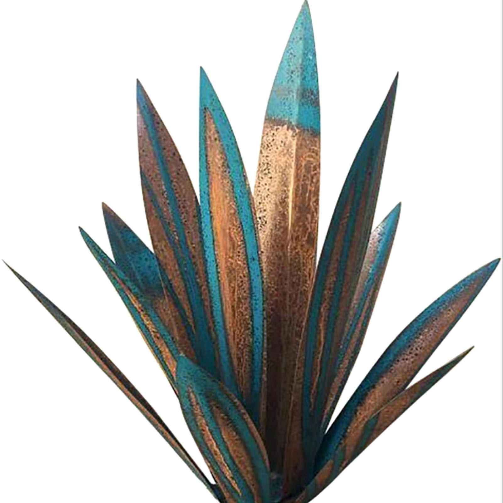 25.59in Tequila Rustic Sculpture,Rustic Hand Painted Metal Agave,DIY Easter Decor Metal Agave Plant Garden Yard Art Sculpture Lawn Home Ornaments,for Yard Stakes,Garden Figurines,Outdoor Patio