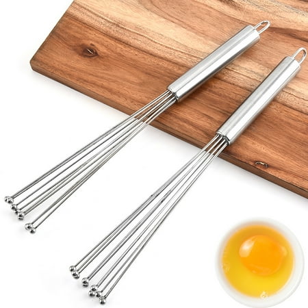 

Egg Whisk Egg Whisk Whisk for Eggs Milkshake Cream Butter Baby Food Fruit Sauces and Soups for Kitchen Camping Party Gifts Stainless Steel Ball Whisk | 12 inch Whisk 1 piece