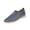 Blue, variant on Women's Plus Size Slip-On Round Toe Flat Loafers Breathable Vegan Leather Casual Everyday Comfort Shoes with Cushioned Orthopedic Footbed and Non-Slip Outsole
