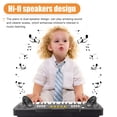 thumbnail image 3 of Teclado y piano portátil APerfectLife Kids de 37 teclas con micrófono negro, 3 of 6