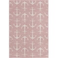 thumbnail image 3 of Unique Loom Outdoor Coastal Collection Area Rug - Ahoy (4' x 6' Rectangle Pink/Ivory), 3 of 7