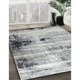 thumbnail image 3 of Ahgly Company Machine Washable Indoor Rectangle Industrial Modern Platinum Silver Gray Area Rugs, 4' x 6', 3 of 7