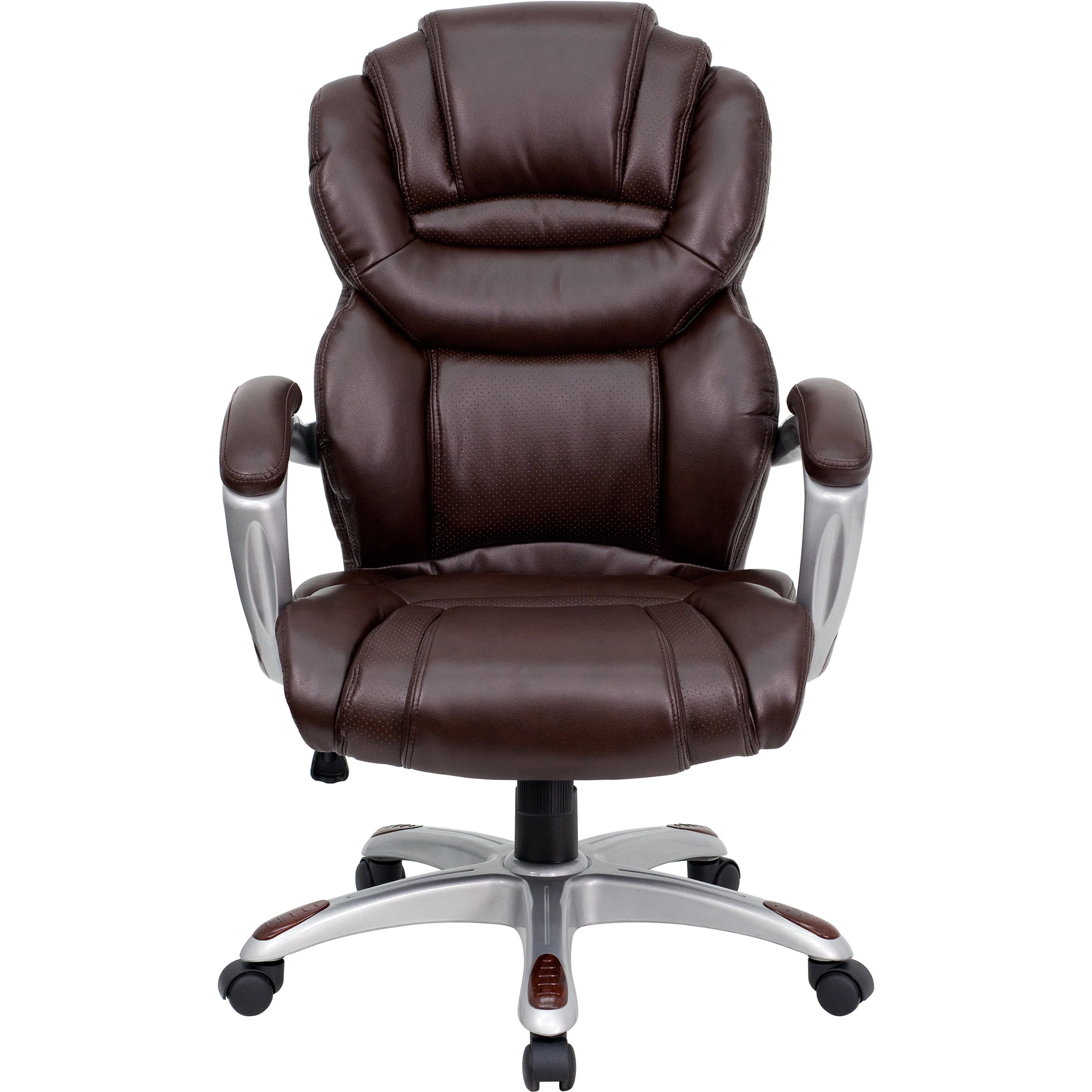 Flash Furniture High Back Brown LeatherSoft Executive Swivel Ergonomic