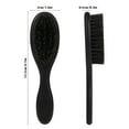 thumbnail image 3 of OPALESQUE 2PCS Hair Brush, Natural Boar Bristle, ABS Handle Professional Barber Brush for Detangling, Smoothing, Restores Shine, Beard Brush for Men, 3 of 7